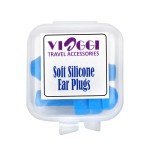 VIAGGI Soft Silicone Blue Ear Plugs ( Set of 2)